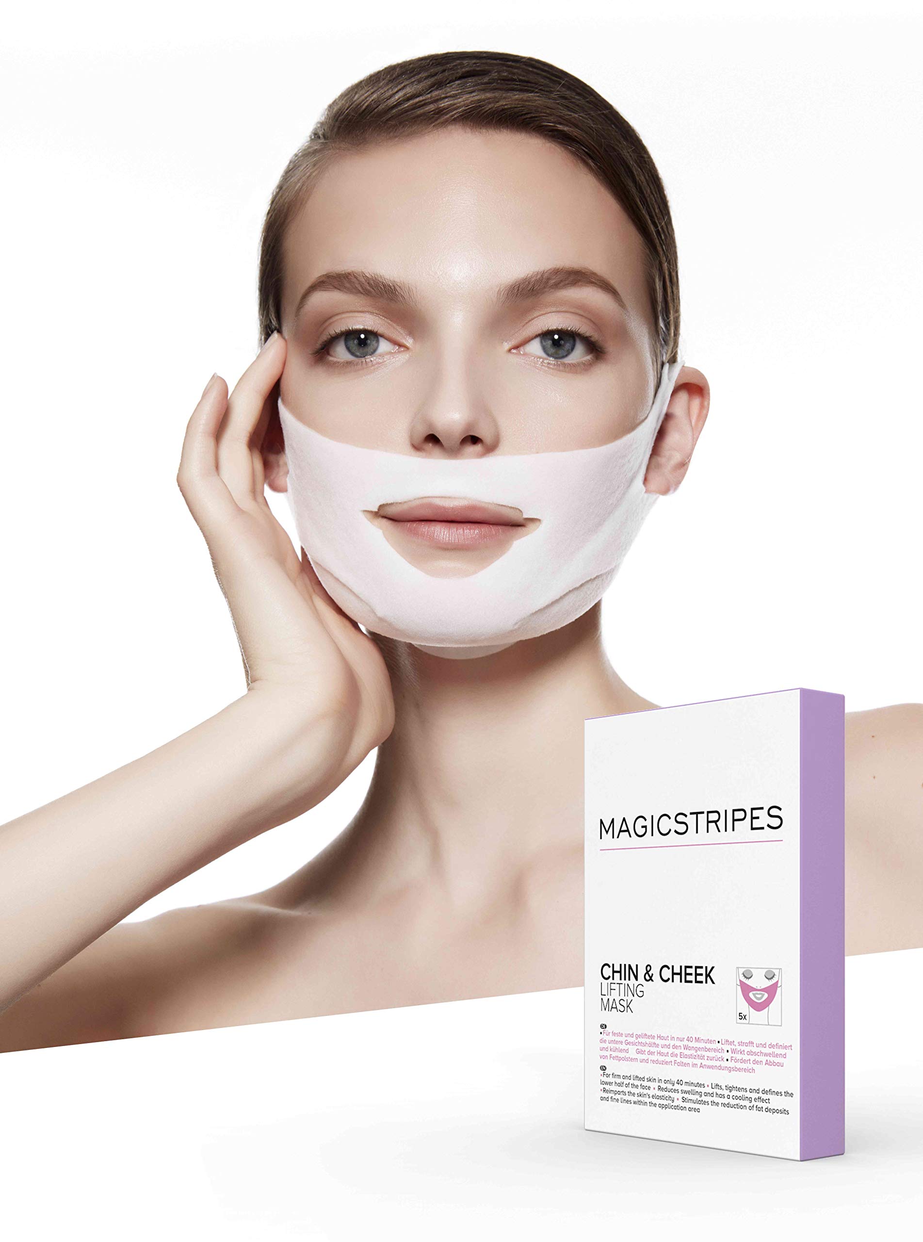 Amazon.com: MAGICSTRIPES Chin & Cheek Lifting Masks Box - 5 Masks
